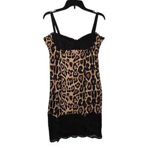 Too Fast Leopard Print Garter Pin Up Dress